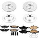 PowerStop Genuine Geomet Coated Rotor and Low-Dust Ceramic Brake Pad Kit