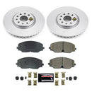 PowerStop Genuine Geomet Coated Rotor and Carbon-Fiber Ceramic Brake Pad Kit