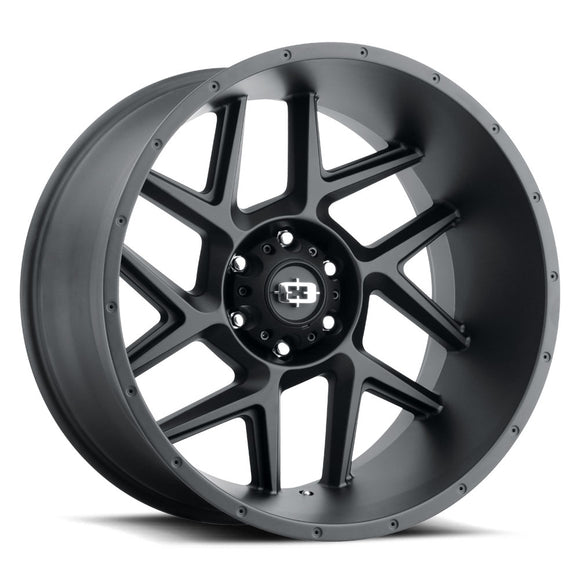 20x10 Vision 360 Sliver Satin Black Wheel 5x139.7 ET-25 CB108
