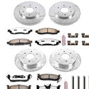 PowerStop Z36 Carbon-Fiber Ceramic Brake Pad with Drilled and Slotted Rotor Kit