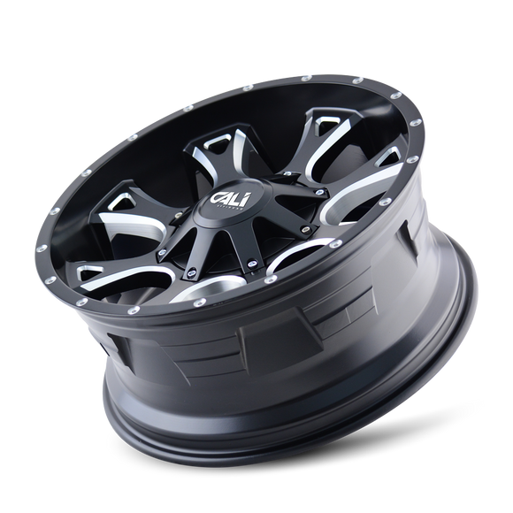 22x12 Cali Off-Road Anarchy Black-Satin Wheel/Rim 8x180 9103-22278M