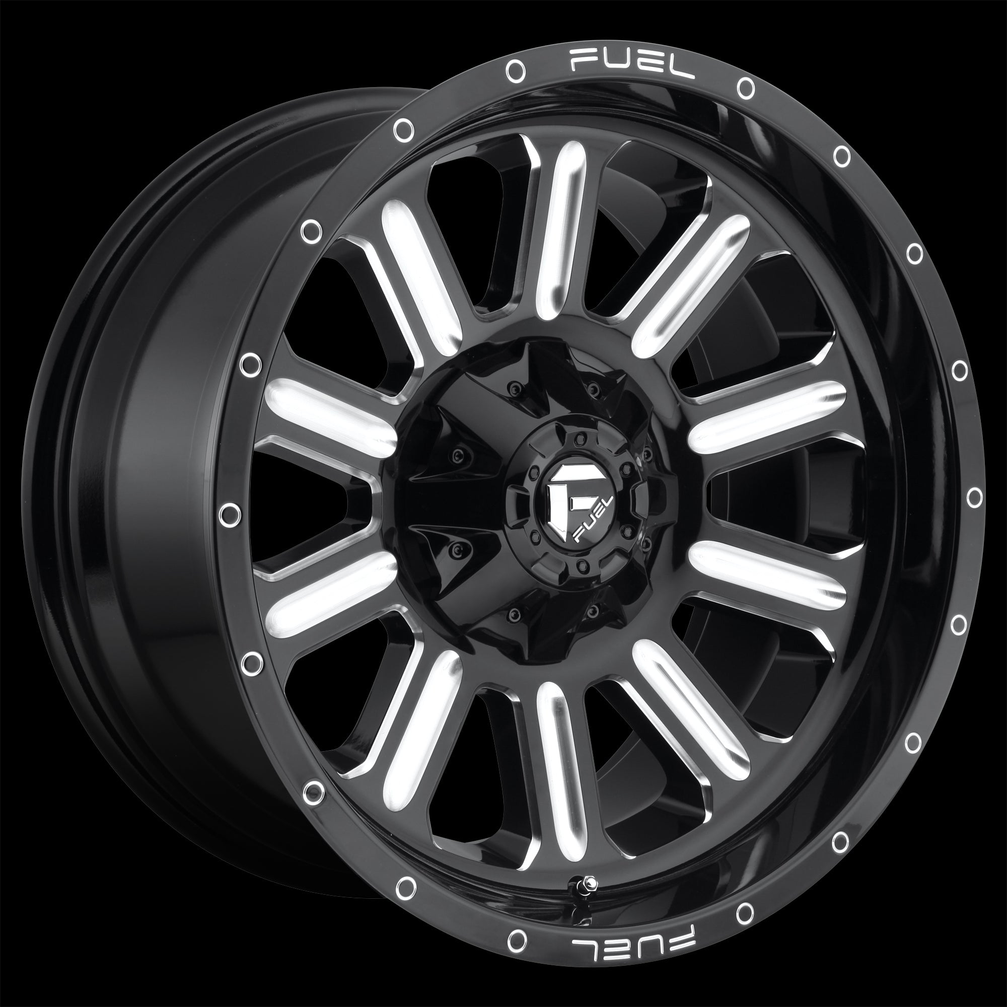 18X9 Fuel D620 Hardline Gloss Black Milled 6X135/6X139.7 ET-12 wheel/rim - 0