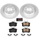 PowerStop Genuine Geomet Coated Rotor and Carbon-Fiber Ceramic Brake Pad Kit