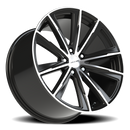 20x10.5 Vision 471 Splinter Gloss Black - Machined Wheel 5x112 ET30 CB66.56