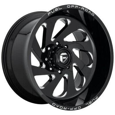 22X12 Fuel D637 Vortex Gloss Black Milled 6X135 ET-44 wheel/rim