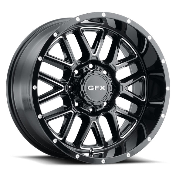 20x9 G-FX TM-5 Gloss Black Milled 5x139.7/150 ET18 wheel/rim