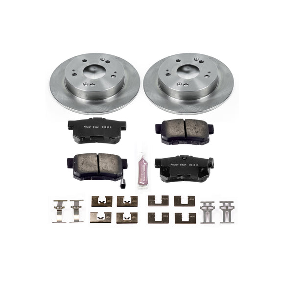 PowerStop OE Stock Replacement Low-Dust Ceramic Brake Pad and Rotor Kit