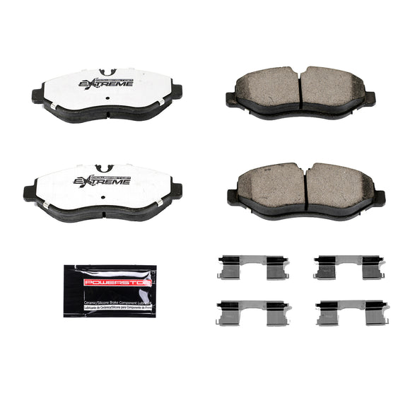 PowerStop Z36 Truck And Tow Carbon-Fiber Ceramic Brake Pads With Hardware