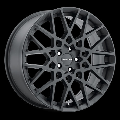 20x8.5 Vision 474 Recoil Satin Black 5x108 5x4.25 ET35 Wheel Rim