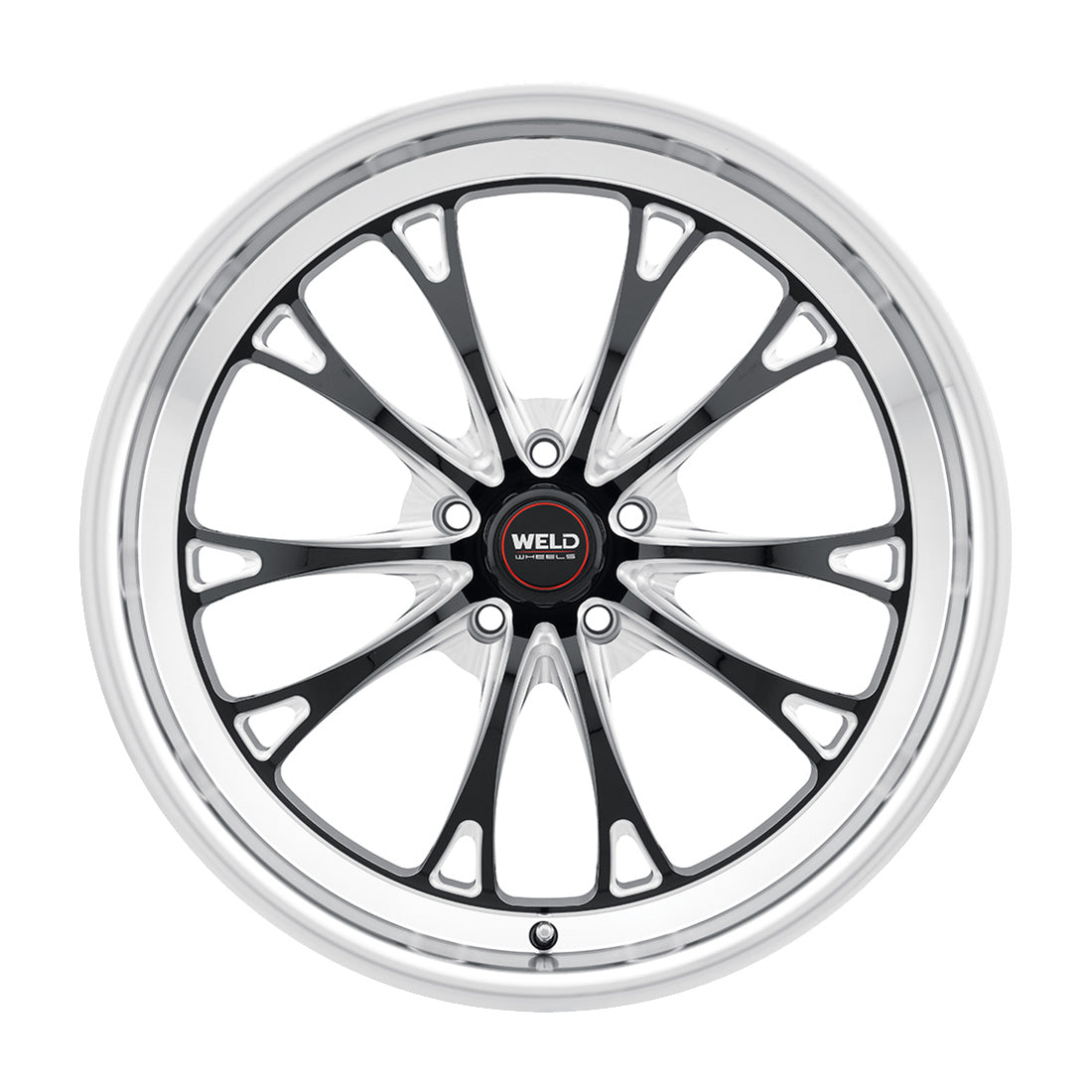 20x9.5 WELD Performance Belmont Black Mill 5x120.65 5x4.75 ET50 Wheel Rim - 0