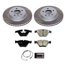 PowerStop Semi-Coated Rotor and Low-Dust Ceramic Brake Pad Kit