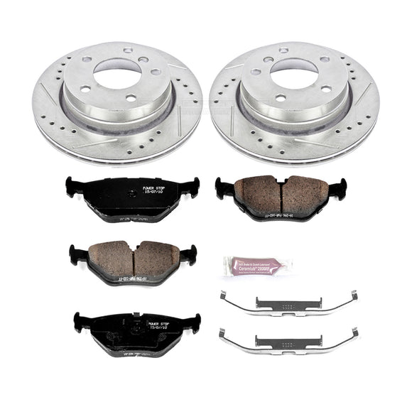 PowerStop Z23 Daily Driver Carbon-Fiber Ceramic Brake Pad and Drilled & Slotted