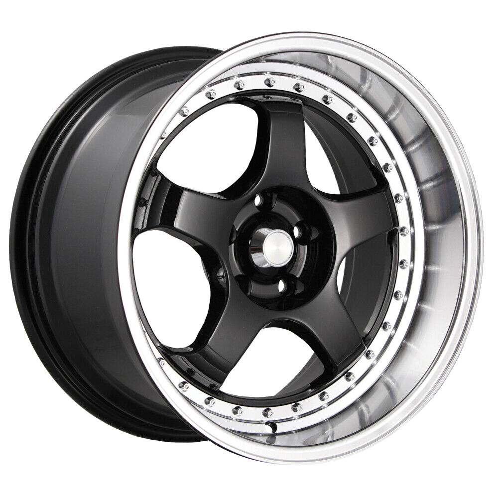 18x10 Konig SSM Gloss Black 5x114.3 5x4.5 ET15 Wheel Rim