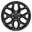 20" Replica Wheel CV98B Fits Chevy Silverado Rim 20x9 Satin Black Wheel