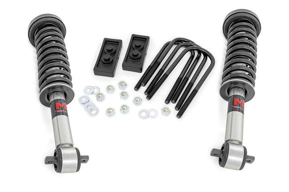 Rough Country 2.5 Inch Lift Kit M1 Struts For Ford F-150 Tremor 4WD 21-23
