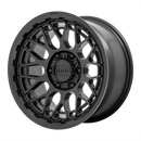18X9 KMC KM722 TECHNIC Satin Black 5X127 ET18 wheel/rim-3
