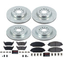 PowerStop Z23 Daily Driver Carbon-Fiber Ceramic Brake Pad and Drilled & Slotted