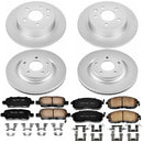 PowerStop Genuine Geomet Coated Rotor and Low-Dust Ceramic Brake Pad Kit
