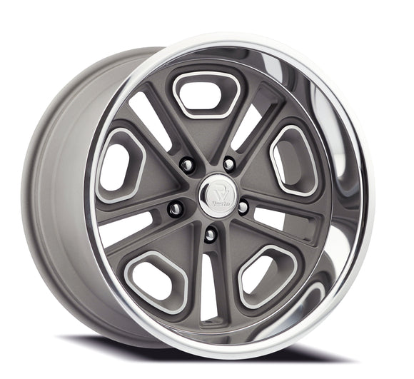 18x9.5 Resto Del Ray Gun Metal Diamond Cut Lip 5x127 ET1 CB78.10 Wheel