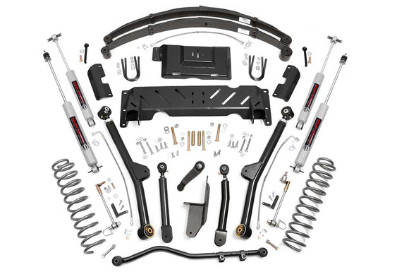4.5 Inch Lift Kit - Long Arm - RR Leafs - NP242 - Jeep Cherokee XJ (84-01)