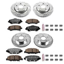 PowerStop Z36 Carbon-Fiber Ceramic Brake Pad with Drilled and Slotted Rotor Kit
