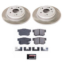 PowerStop Semi-Coated Rotor and Low-Dust Ceramic Brake Pad Kit