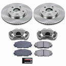 PowerStop OE Stock Replacement Low-Dust Ceramic Brake Pad, Rotor and Caliper Kit