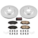 PowerStop Genuine Geomet Coated Rotor and Low-Dust Ceramic Brake Pad Kit