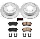 PowerStop Genuine Geomet Coated Rotor and Low-Dust Ceramic Brake Pad Kit