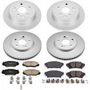 PowerStop Genuine Geomet Coated Rotor and Low-Dust Ceramic Brake Pad Kit