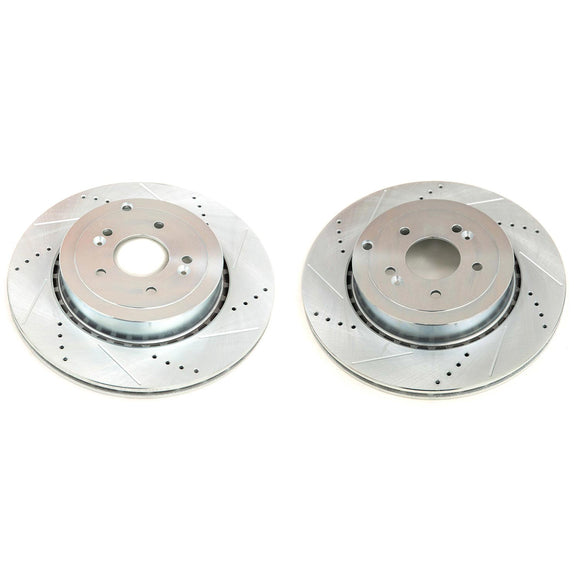 PowerStop Evolution Performance Drilled, Slotted & Plated Brake Rotor Pair