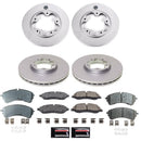 PowerStop Genuine Geomet Coated Rotor and Low-Dust Ceramic Brake Pad Kit