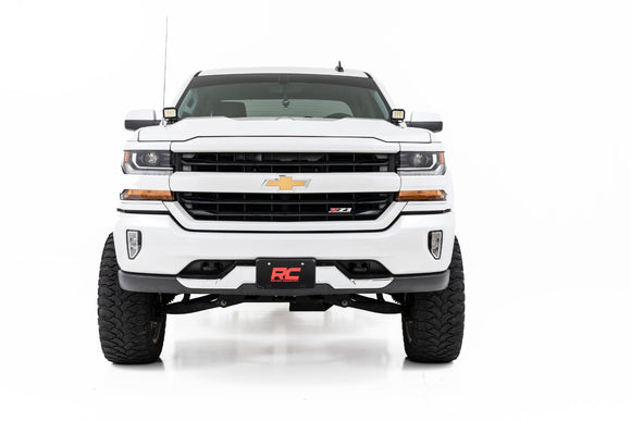 Rough Country LED Ditch Light Kit 2" Black For Chevy GMC 1500 14-18