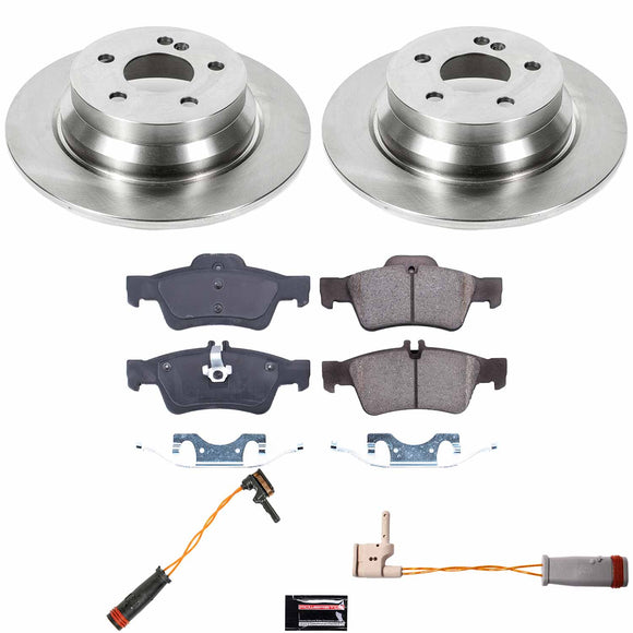 PowerStop OE Stock Replacement Low-Dust Ceramic Brake Pad and Rotor Kit