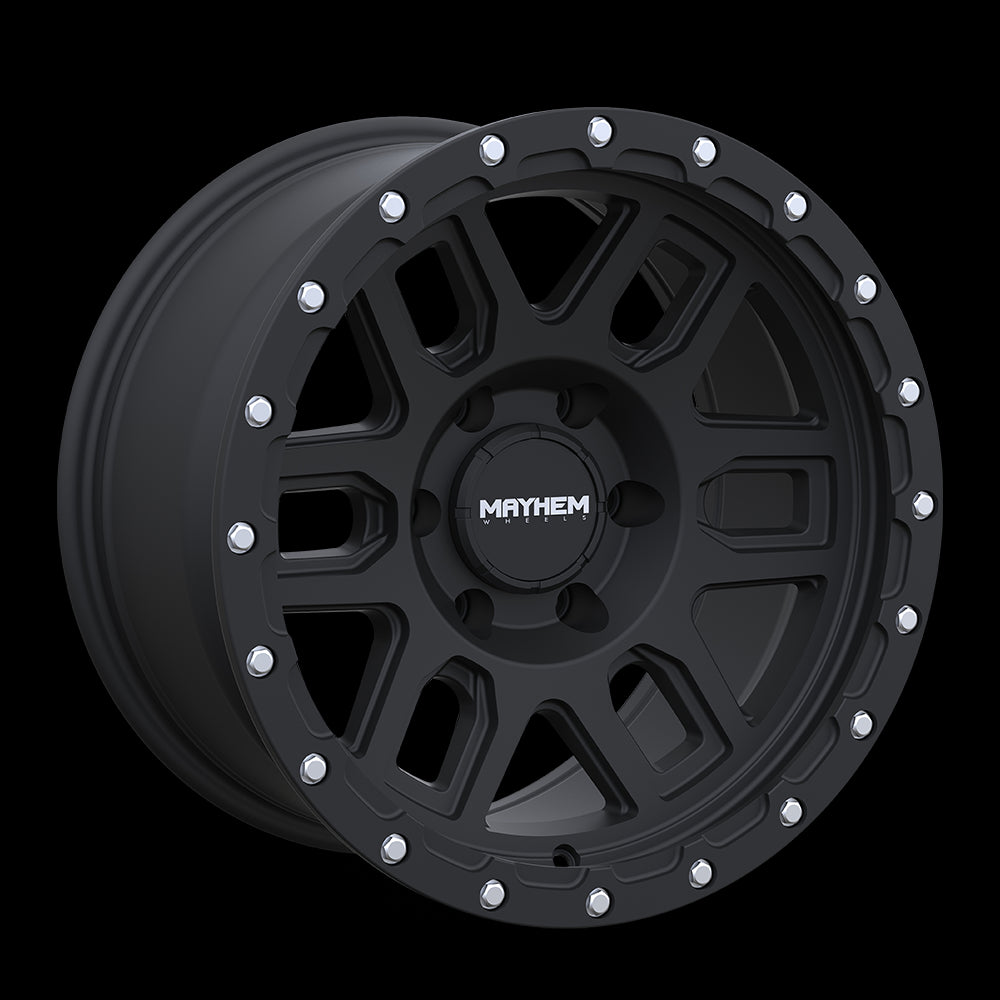 20x9 Mayhem 8304 Delta Matte Black 6x139.7 6x5.5 ET0 Wheel Rim