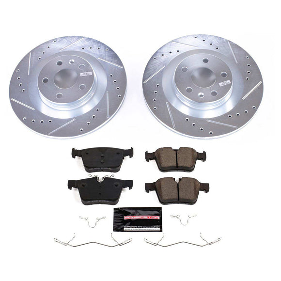 PowerStop Z23 Daily Driver Carbon-Fiber Ceramic Brake Pad and Drilled & Slotted