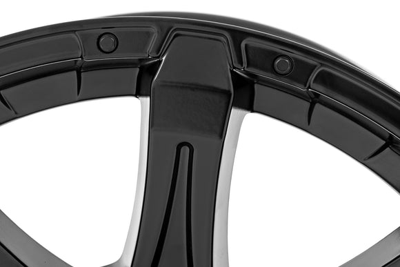 20x9 Rough Country 81 Series Semi Gloss Black 5x5.5 ET0 Wheel Rim