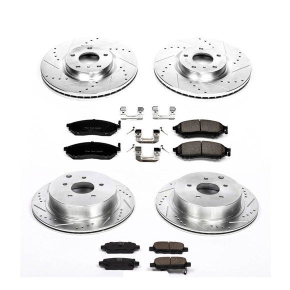 PowerStop Z23 Daily Driver Carbon-Fiber Ceramic Brake Pad and Drilled & Slotted