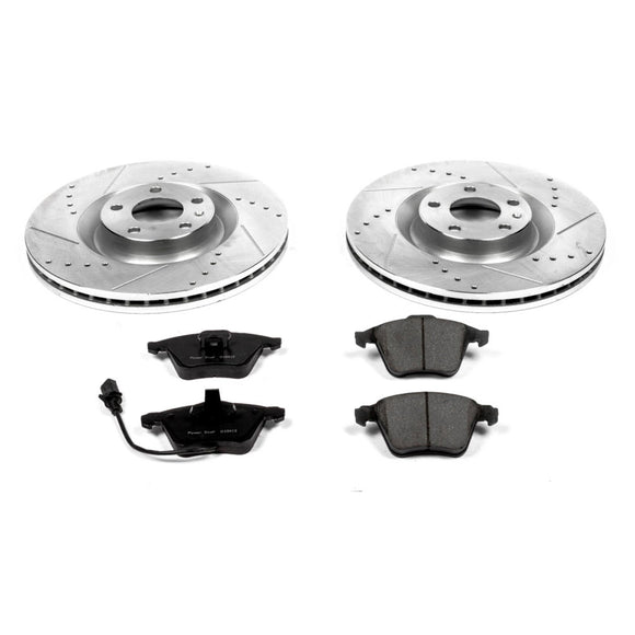 PowerStop Z23 Daily Driver Carbon-Fiber Ceramic Brake Pad and Drilled & Slotted