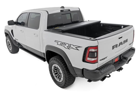Rough Country Hard Tri-Fold Flip Up Bed Cover 5'7" Bed For Ram 1500 19-23 1500