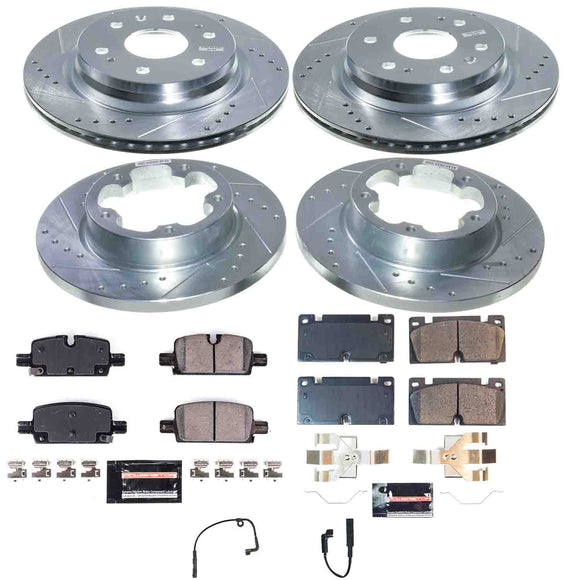 Z23 Daily Driver Carbon-Fiber Ceramic Brake Pad and Drilled & Slotted Rotor Kit