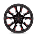 20x12 Fuel Off-Road D823 Flame Gloss Black Milled Candy Red 5x127 ET-44 Wheel