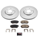 PowerStop Genuine Geomet Coated Rotor and Low-Dust Ceramic Brake Pad Kit
