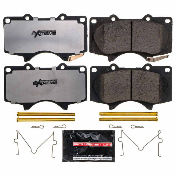 PowerStop Z36 Truck And Tow Carbon-Fiber Ceramic Brake Pads With Hardware