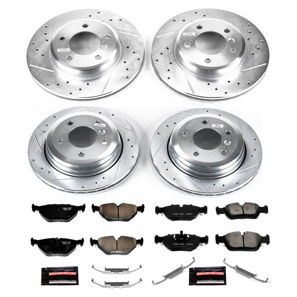 PowerStop Z23 Daily Driver Carbon-Fiber Ceramic Brake Pad and Drilled & Slotted