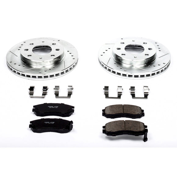 PowerStop Z23 Daily Driver Carbon-Fiber Ceramic Brake Pad and Drilled & Slotted