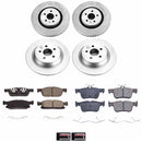 PowerStop Genuine Geomet Coated Rotor and Low-Dust Ceramic Brake Pad Kit