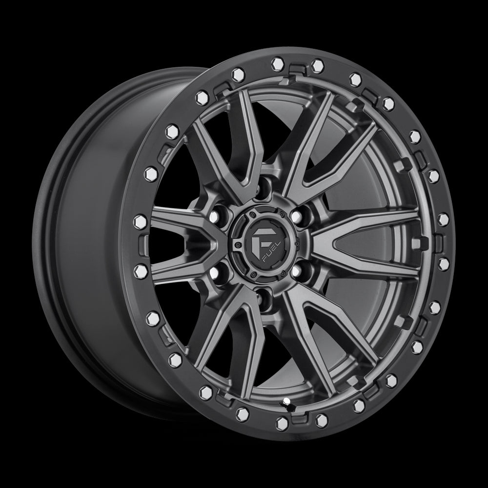 20X9 Fuel D680 Rebel Matte Gun Metal Black Bead Ring 5X127 ET20 wheel/rim