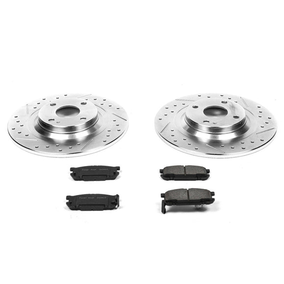 PowerStop Z23 Daily Driver Carbon-Fiber Ceramic Brake Pad and Drilled & Slotted