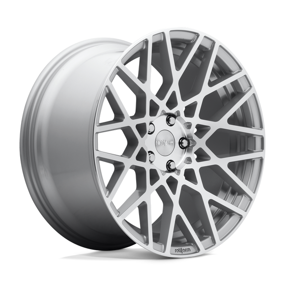 19X8.5 Rotiform R110 BLQ Gloss Silver Machined 5X112 ET35 wheel/rim